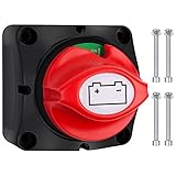 Bolatus Stacca Batteria 12V 24V 48V Staccabatteria On-Off, Interruttore di alimentazione principale Sezionatore batteria Master 200A per Camper Yacht Barca Camion Autobus Moto
