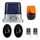 Il kit di automazione per cancelli PNI AP800D include motore, fotocellule, telecomando, lampada, 230V sviluppa 1100 N e cancello scorrevole 800KG