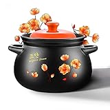 DQM Pentola Rotonda in Terracotta/Ceramica Scatola Regalo Resistente al Calore Famiglia Essenziale