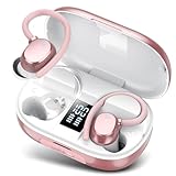 Cuffie Bluetooth Sport, Auricolari Bluetooth 5.3 con 128 Ore HiFi Stereo Cuffie Wireless con 4 ENC Mic, Cancellazione Rumore, IP7 Impermeabile Cuffiette, Cuffie Senza Fili per Running/Palestra