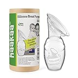 tiralatte Haakaa manuale per l'allattamento al seno in silicone 100% silicone alimentare senza BPA, PVC e ftalati | Capacità 100 ml