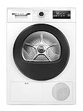 Bosch WTH85298II Serie 4 Asciugatrice smart a pompa di calore, 8 kg, Classe energetica E, Sensori di asciugatura intelligenti, Filtro semplice da pulire, Consumi ridotti,Bianco, 60 Cm