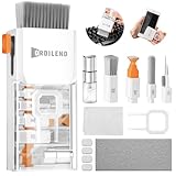 Ordilend per iPhone Kit di Pulizia per Airpods Tastiera Laptop Screen Cleaner PC Computer Tablet Camera Lense Earbuds Tutto in uno con Brevetto (Bianco)