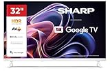 Sharp 32HF2365EW - GOOGLE TV, 32' HD,FRAMELESS,60Hz, Sonido 2x3W,HDMIx3,USBx2,USB, Colore bianco