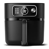 Philips Airfryer Combi 7000 Series XXL - Friggitrice ad Aria 8,3L (2kg), Airfryer 22-in-1, Connessa al WiFi, con il 99% di Grassi in Meno e Rapid CombiAir, App HomeID, Nero (HD9876/90)