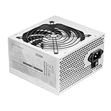 Mars Gaming MPIII550P, Alimentatore PC ATX 550W, 5 Anni di Garanzia, 85% di Efficienza, Sistema Digitale APFC, Ventola FDB 120mm AI-RPM, Tecnologie DC-DC e SMD, Cavi Piatte Extra-lunghi, Bianco