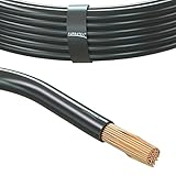 Cavo elettrico unipolare 16.0 mm² Cavo della batteria per auto moto autocarro 1m 5m o 10m selezione: (5m metri 16.0 mm² filo di rame, nero)