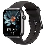 AcclaFit Smartwatch Uomo Donna, 1.85' Orologio Smartwatch con Effettua/Risposta Chiamate, 113 Sportive Smart Watch con Contapassi/SpO2/Sonno/Cardiofrequenzimetro, Impermeabil IP68 per iOS Android