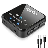 eppfun 3046C Trasmettitore Ricevitore Bluetooth 5.2 per TV, APTX-Adaptive Audio Adattatore Bluetooth jack 3.5mm per 2 Cuffie/Aereo/PC/Impianto Stereo