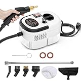 Pulitore a Vapore Portatile Multiuso con Serbatoio 1200ml – Pulitore Igienizzante Alta Pressione per Casa, Cucina, Bagno, Auto – Riscaldamento 15 Secondi, Vapore Regolabile