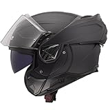 LS2, Casco Moto Modulare ADVANT II SOLID Matt Black, 3XL