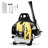 jhonsorr germany design Soffiatore a Scoppio 63 CC Professionale per Foglie a Zaino 2T Serbatoio 1,2 Litri Benzina