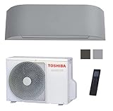 Climatizzatore Condizionatore Monosplit Hybrid Toshiba Haori Light/Dark Gray 12000/13000 Btu Inverter R-32 Wi-Fi A+++/A+++