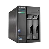 Asus Tor as6302t NAS 2 Bay di sistemi, Intel APOLLO Lake, Dual Core, 2 GB SO-DIMM DDR3L, Gbex 2, USB 3.0 X 4 (Type 3 X A, E 1 X C)
