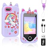 Weinsamkeit Smartphone per Bambini con Fotocamera e 32GB Card, Giocattoli 3-9 Anni, Telefono Cellulare Unicorno Regalo per Ragazze