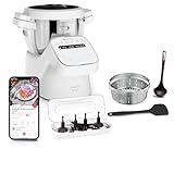 Moulinex, Companion, Robot da cucina, 14 funzioni, Capacità XL 10 persone, Grigio, Made in Francia, HF8408F1