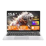 Tunhail Notebook 15,6', Computer Portatile Celeron N4000,8GB RAM 256GB SSD, Win11 Pro PC Portatile, Schermo FHD 1920×1080, Apertura 180°, WiFi 5, Bluetooth 4.2, USB 3.0, HDMI, Slot TF