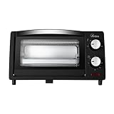 ARDES GUSTAVO DARK 10L Forno Tostapane Piccolo 10 L – 800 W – Termostato 100–230 °C – Timer 60 min con Spegnimento Automatico – Doppio Vetro – Mini Forno Compatto con Vassoio e Griglia
