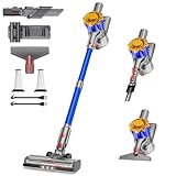 Tdyon Aspirapolvere Senza Fili 48Kpa&450W, 70Mins Scopa Elettrica Senza Aspirapolvere Senza Fili Potente, 11 Stadi Filtrati OLED Smart Anti-Avvolgimento, per Peli Animali/Pavimenti/Tappe