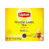 Lipton | Yellow Label | Tè nero classico | 100 filtri
