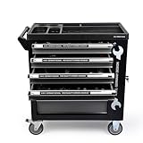 A.M.C. AMC Carrello porta attrezzi completo di utensili con ruote e struttura rinforzata 6 cassetti per individuare gli attrezzi velocemente oltre 500 pezzi di utensili,strumenti e minuteria inclusi