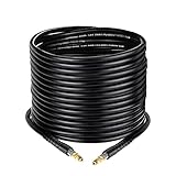 Tubo di Ricambio Idropulitrice per Karcher K2 K3 K4 K5 K6 K7, Tubo di Ricambio per Rondella ad Alta Pressione con Connecteur Rapide de Type Clic (15m)