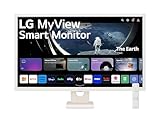 LG 32SR50F Smart Monitor 32' Full HD LED IPS, 1920x1080, Audio Stereo 10W, 2x HDMI, 1x USB, WiFi, Miracast, AirPlay, Bianco