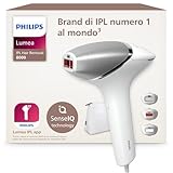 Philips Lumea 8000 Series, dispositivo di epilazione IPL, alternativa ai dispositivi di epilazione laser, con tecnologia SenseIQ, 3 accessori per corpo, viso e zone di precisione, modello BRI946/00