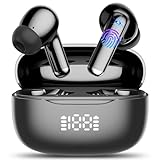 Cuffie Bluetooth , Auricolari Bluetooth 5.4 in Ear, Cuffie Wireless con 4 ENC Mic HiFi Stereo, Cancellazione Rumore, 40 Ore Sport Cuffie Senza Filo, IP7 Impermeabili LED Display per iOS/Android, USB-C