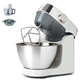 Kenwood KHC29.E0WH Impastatrice Planetaria Prospero+, Ciotola in acciaio da 4,3L, Dotato di 3 utensili di miscelazione, Robot da 1,4L con 3 dischi, Spremiagrumi, 1000watt, Piedini antiscivolo, Bianco