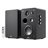 Majority D100X Diffusore da scaffale attivo | Sistema HiFi Stereo 2.0 | 100W | Casse Bluetooth 5.3 | HDMI ARC, Phono, RCA & AUX | Casse PC, TV, Giradischi (Nero)
