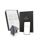 Rocketbook Core Quaderno a Spirale Riutilizzabile, Formato Executive 15 cm x 22,4 cm, Nero - Pagine Puntinate, Connessione App, Copertina Resistente, Ideale per Scuola, Lavoro e Progetti Creativi