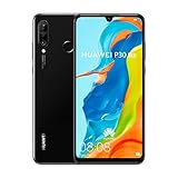 HUAWEI P30 Lite (128 GB, 4 GB di RAM) 6,15' schermo, fotocamera AI tripla, 32MP Selfie, Dual SIM Globale 4G LTE GSM Fabbrica Unlocked MAR-LX3A (Midnight Black)