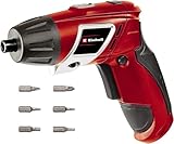 Einhell TC-SD 3,6 Li Avvitatore A Batteria (3,6 V, 1,3 Ah, Li-Ion, Giri Al Min. 200, Torsione 3 Nm, Luce LED, Attacco Esagonale Magnetico, Incl. 6 Inserti, Caricabatteria)
