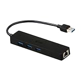 I-Tec USB 3,0 Slim HUB 3 Port + adattatore Gigabit Ethernet, USB 3,0 su RJ-45, 10/100/1000 Mbps, 3 x USB 3,0 Port, per Notebook e Ultrabook e Tablet PC, Windows Mac Linux Android