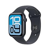 Apple Watch SE 3 GPS, Cassa 44 mm in alluminio mezzanotte con Cinturino Sport mezzanotte - M/L