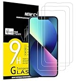 NEW'C 3 Pezzi, Vetro Temperato per iPhone 14, iPhone 13, iPhone 13 Pro (6,1 Pollici), Pellicola Prottetiva Anti Graffio, Anti-Impronte,Durezza 9H, 0,33mm Ultra Trasparente, Ultra Resistente