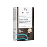 BIOCLIN Bio-Colorist Colorazione Permanente Capelli Castano 4 – Senza Ammoniaca e Dermatologicamente Testato - con Olio di Argan – Copertura Ottimale Capelli Bianchi – Colore Naturale e brillante