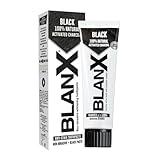 Blanx Pasta Dentifricio Sbiancante e Antimacchia ai Licheni Artici, Formula Nera, 75ml