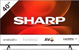 Sharp TVLSHA40FH7 - Smart TV da 40 Pollici, LED, Full HD, DVB-T2, Nero