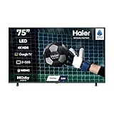Haier LED 4K UHD H75K85FUX 75' Smart TV, Google TV, Dolby Audio, HDR 10, Telecomando Smart, Google Assistant, Bluetooth 5.1, DBX TV, HDMI 2.1 x 4 [2025]