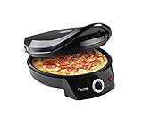 Bestron Forno elettrico per pizza fino a 230 °C, con calore superiore/inferiore, per pizza fatta in casa o surgelata, torte fiamme, quiche o involucri fino a Ø 27 cm, 1800 Watt, colore: nero