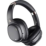 Ankbit Cuffie Bluetooth Over Ear Cancellazione Rumore Attiva, Cuffie TV Senza Fili Wireless, 80 Ore Ripr, aptX Bassa Latenza& HD, Confortevoli, con Microfono Chiamate Chiare per Telefono, PC-E600Pro