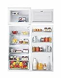 Candy CFBD 2450/5EH - Frigorifero da incasso con congelatore, porta a traino, a due porte, nicchia da 144 cm, 205 litri, frigorifero da 169 litri, congelatore da 36 litri, 1 cassetto per verdura, 4