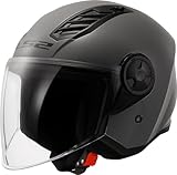 LS2, Casco Moto Jet AIRFLOW II nardo grey, L