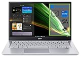 acer Swift 3 SF314-511-714H PC Portatile, Notebook, Intel Core i7-1165G7, RAM 8 GB DDR4, 512 GB PCIe SSD, Display 14' FHD IPS LED LCD, Scheda Grafica Intel Iris Xe Eligible, Windows 11 Home, Silver