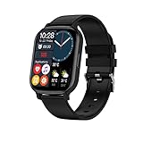 SANZEN Smartwatch Donna Uomo con Chiamate e WhatsApp 1,83'' Orologio Fitness Cardiofrequenzimetro da Polso Contapassi Smart Band Android iOS (Nero)