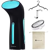 WiredLux Ferro da Stiro Verticale, Stiratore a Vapore per Vacanza e Casa, Steamer Portatile e Leggero Pronto in 25 Sec e 100% Anti-Perdita, Stiratore Verticale, Accessori per Viaggio Inclusi