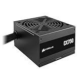 CORSAIR CX750 ATX 750W Alimentazione - Certificazione 80 PLUS Bronze - Bassa Rumorosità - Cavi con Guaina - Non Modulare - EU - Nero