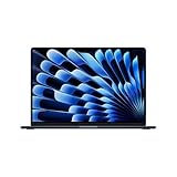 Apple Portatile MacBook Air 15'' con chip M4 (2025): progettato per Apple Intelligence, display Liquid Retina da 15,3'', 16GB di memoria unificata, 512GB di archiviazione SSD, Touch ID; Mezzanotte